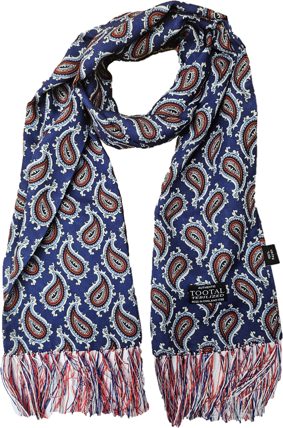 Tootal Mens Tebilized 100% Rayon Paisley Scarf - immagine 7