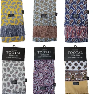 Tootal Mens Tebilized 100% Rayon Paisley Scarf