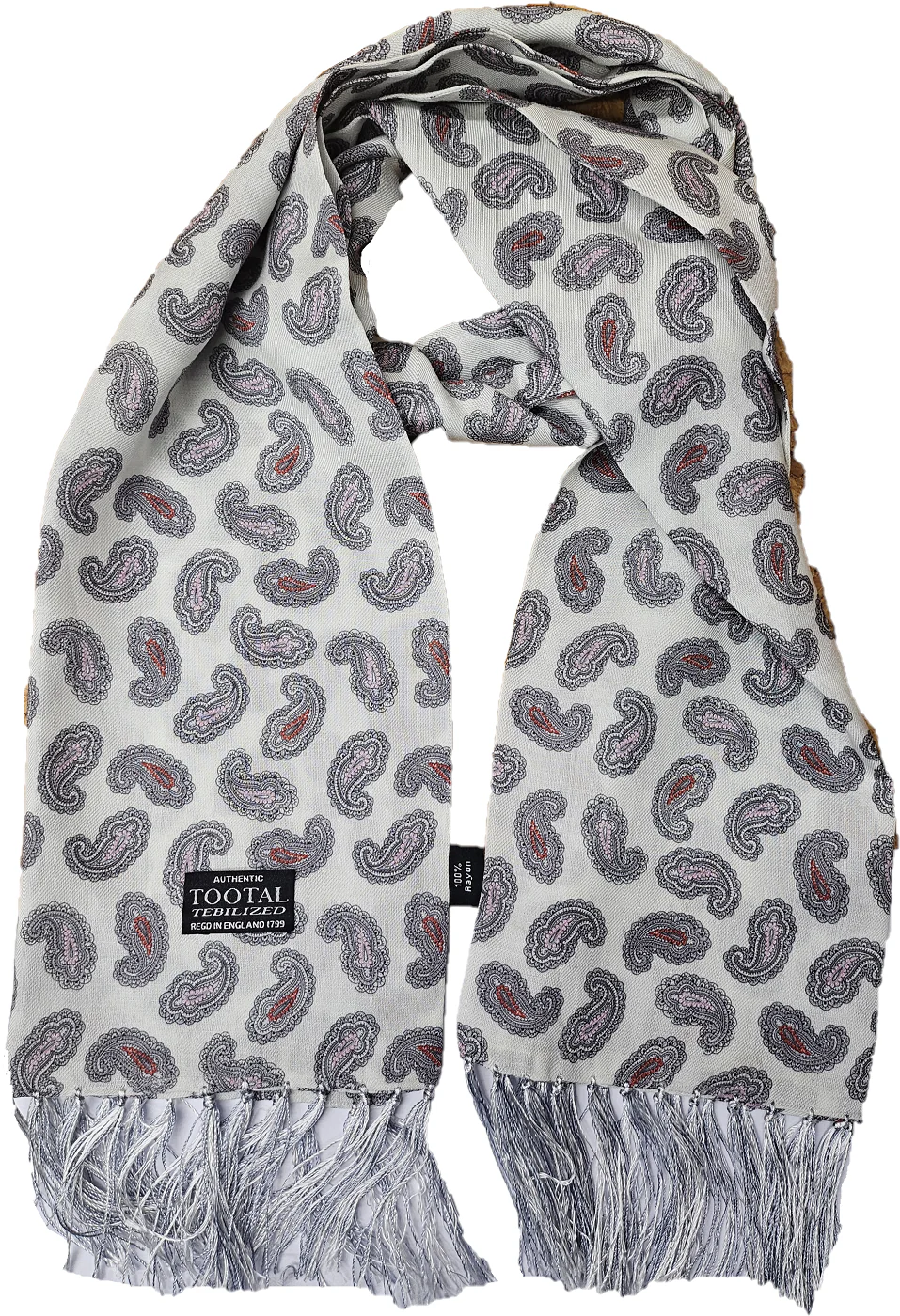 Tootal Mens Tebilized 100% Rayon Paisley Scarf - immagine 9