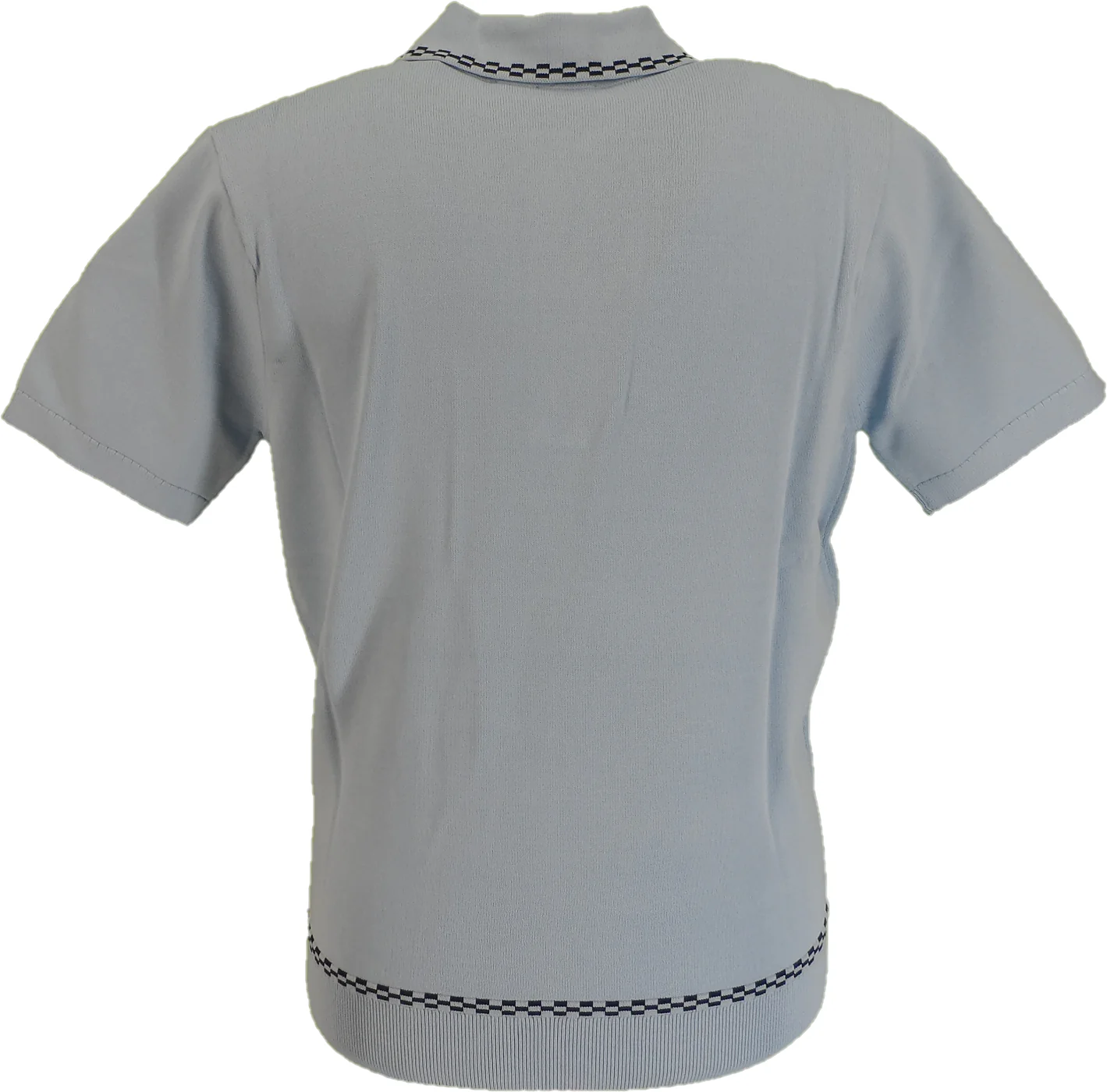 Gabicci Mens Surf Blue Storm Archive Alexander Knitted Polo Shirt - immagine 3