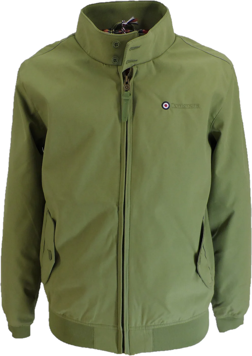 Lambretta Olive Green Showerproof Harrington Jacket - immagine 2
