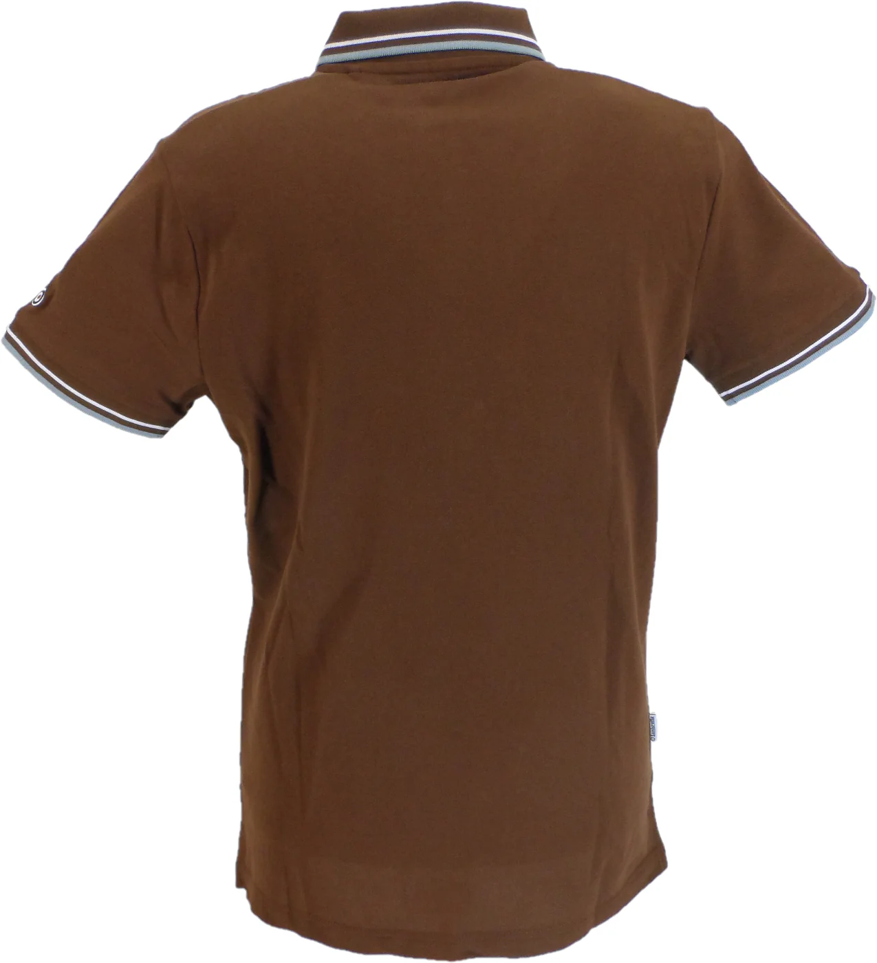 Lambretta Brown Retro Target Logo 100% Cotton Polo Shirts - immagine 3