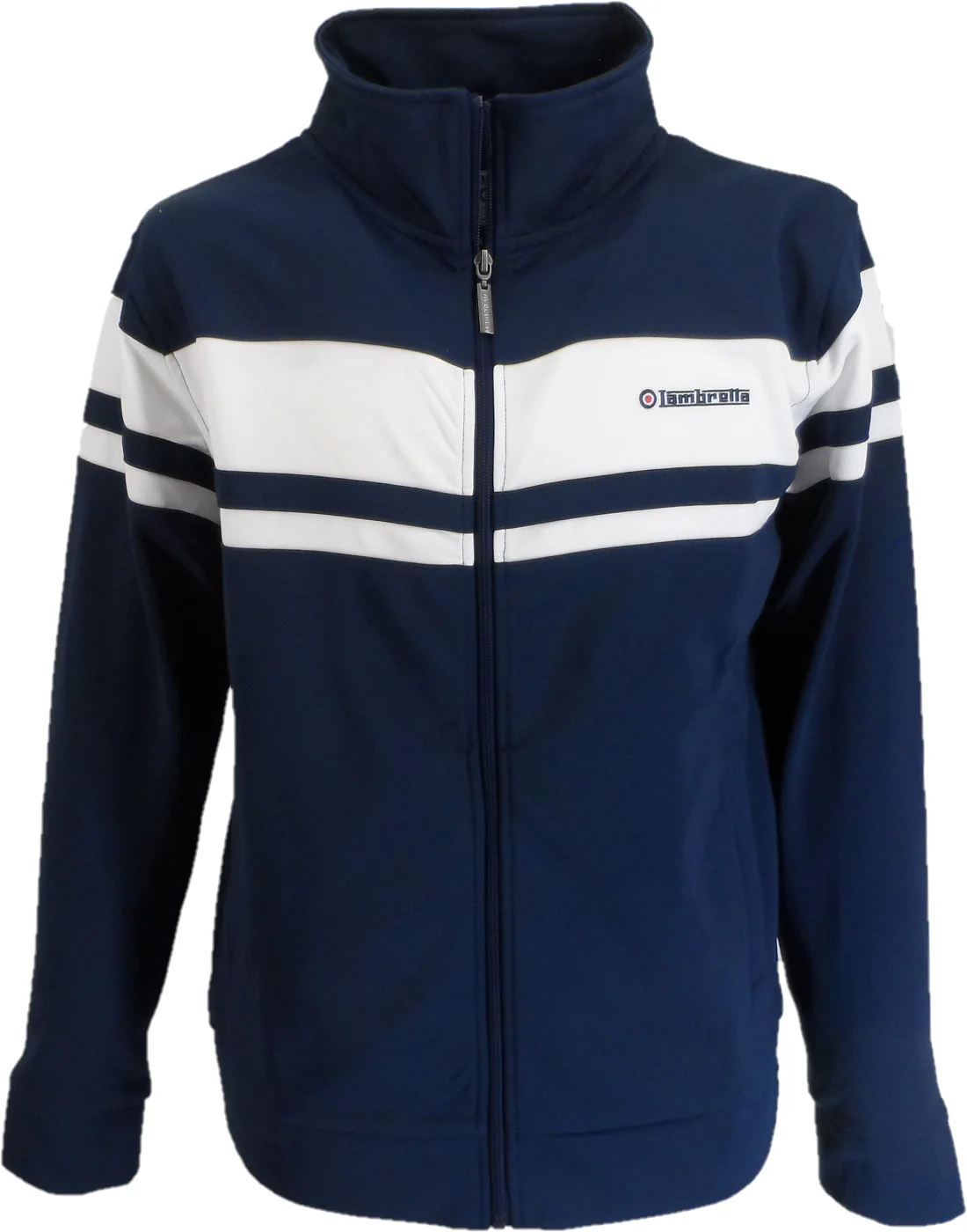 Lambretta Retro Navy/White Championship Track Top Jacket - immagine 2
