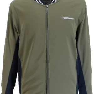 Lambretta Retro Khaki Vintage Track Top Jacket