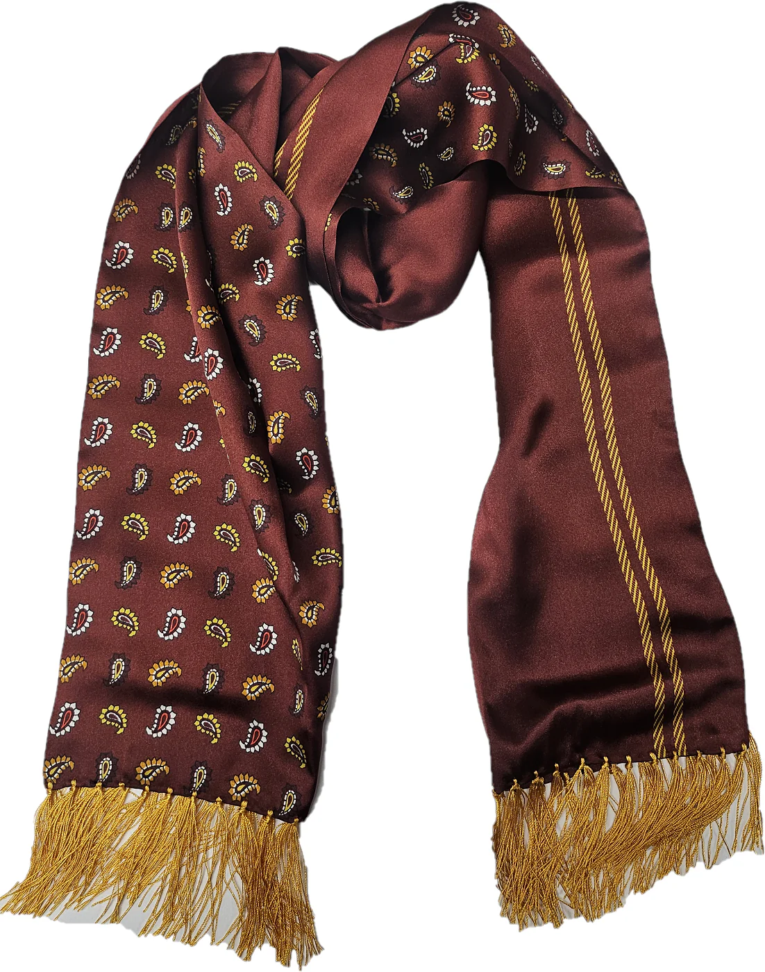 Tootal Mens Retro Paisley 100% Silk Scarves - immagine 3