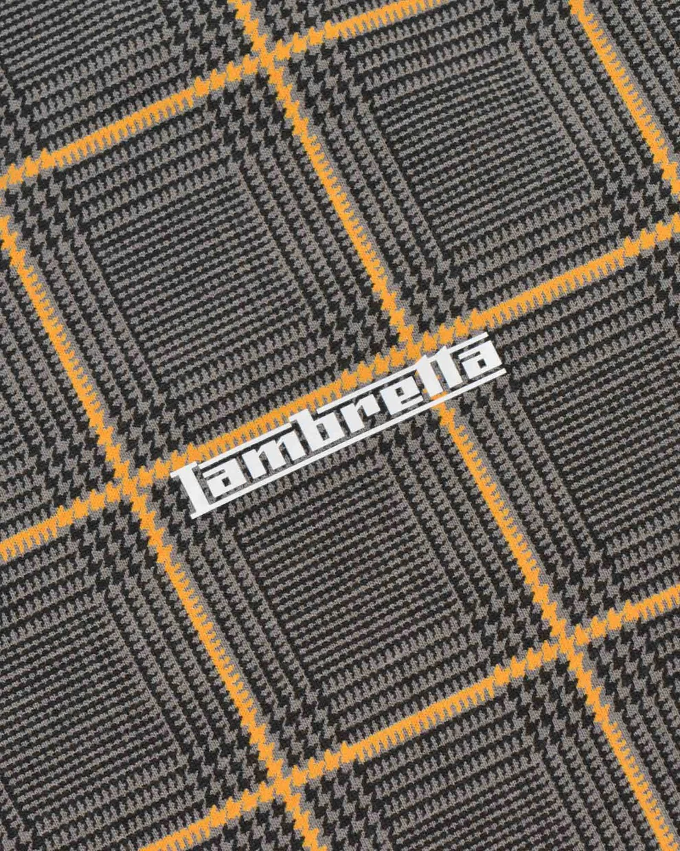 Lambretta Mens Steel Grey Big Check Polo Shirts - immagine 4