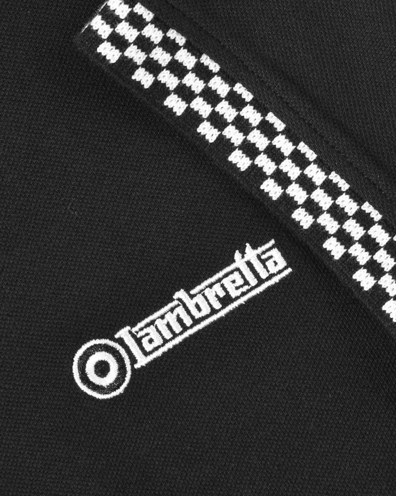 Lambretta Mens Black Two Tone Ringer Retro T Shirt - immagine 5