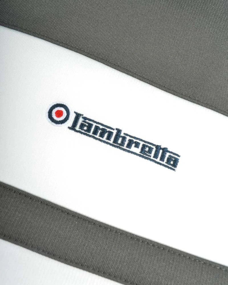 Lambretta Retro Grey/White Championship Track Top Jacket - immagine 4