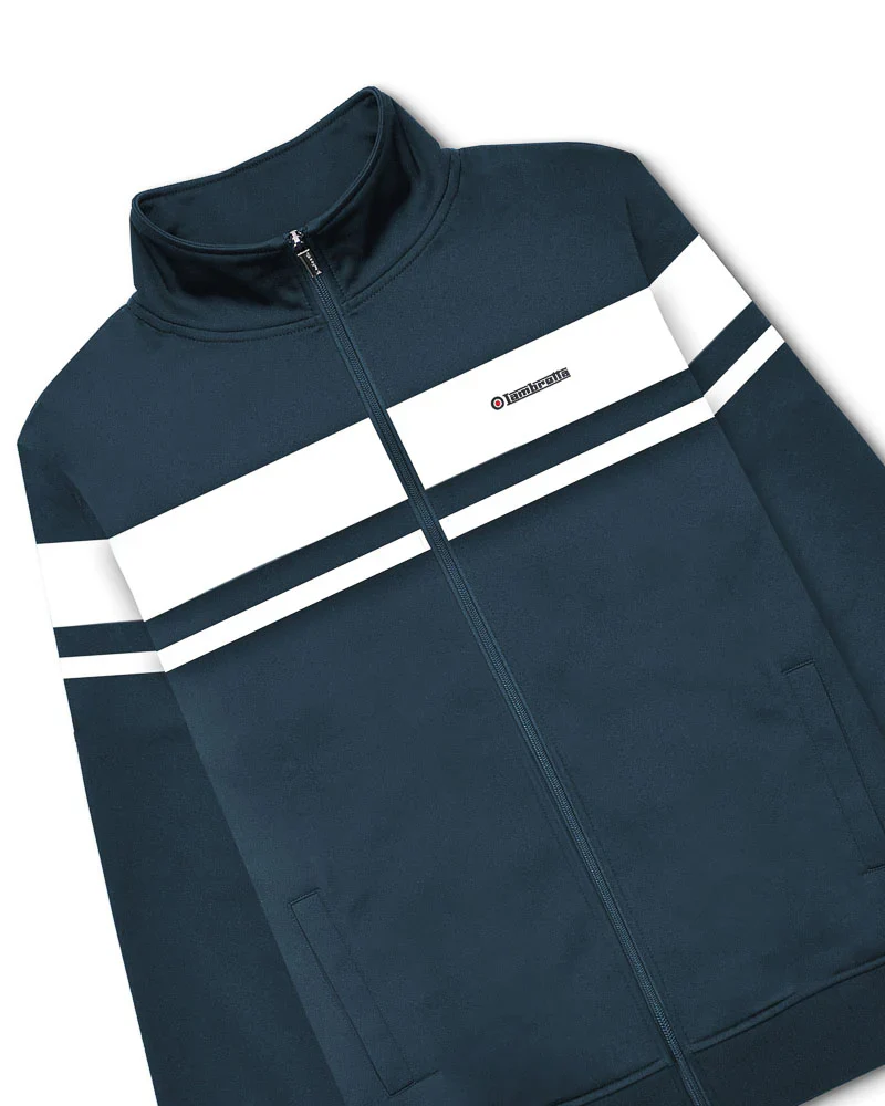 Lambretta Retro Navy/White Championship Track Top Jacket - immagine 6