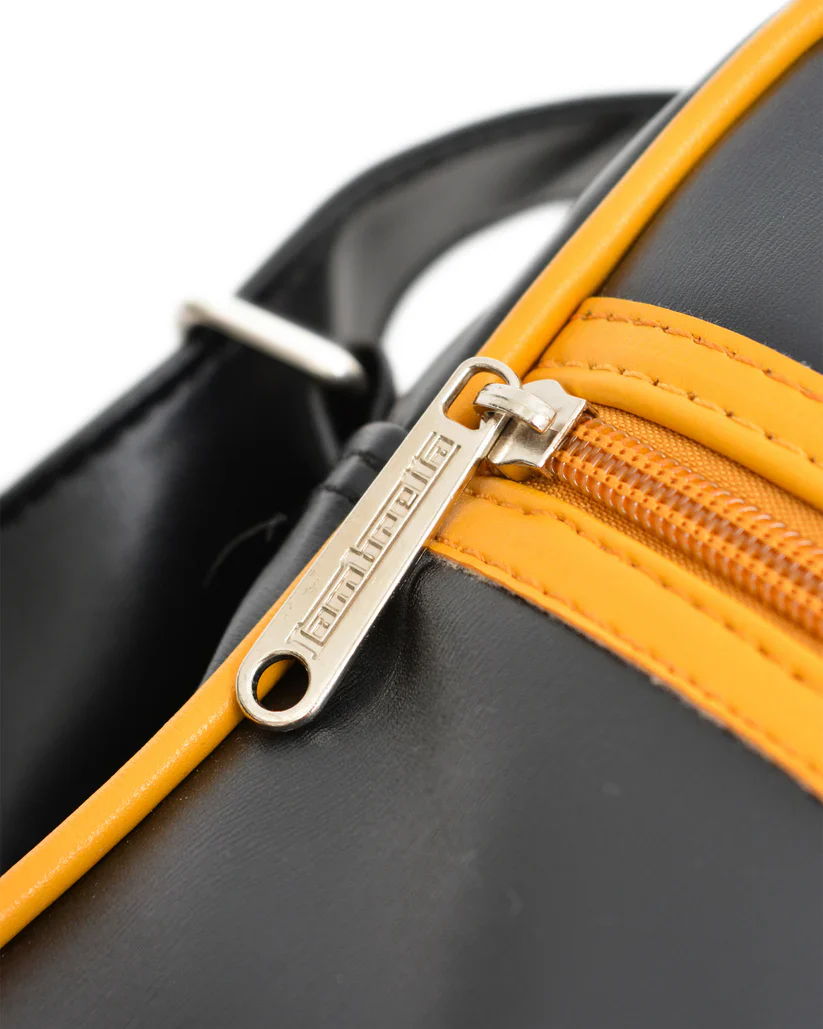 Lambretta Classic Retro Black Mustard Messenger/Flight Bag - immagine 5