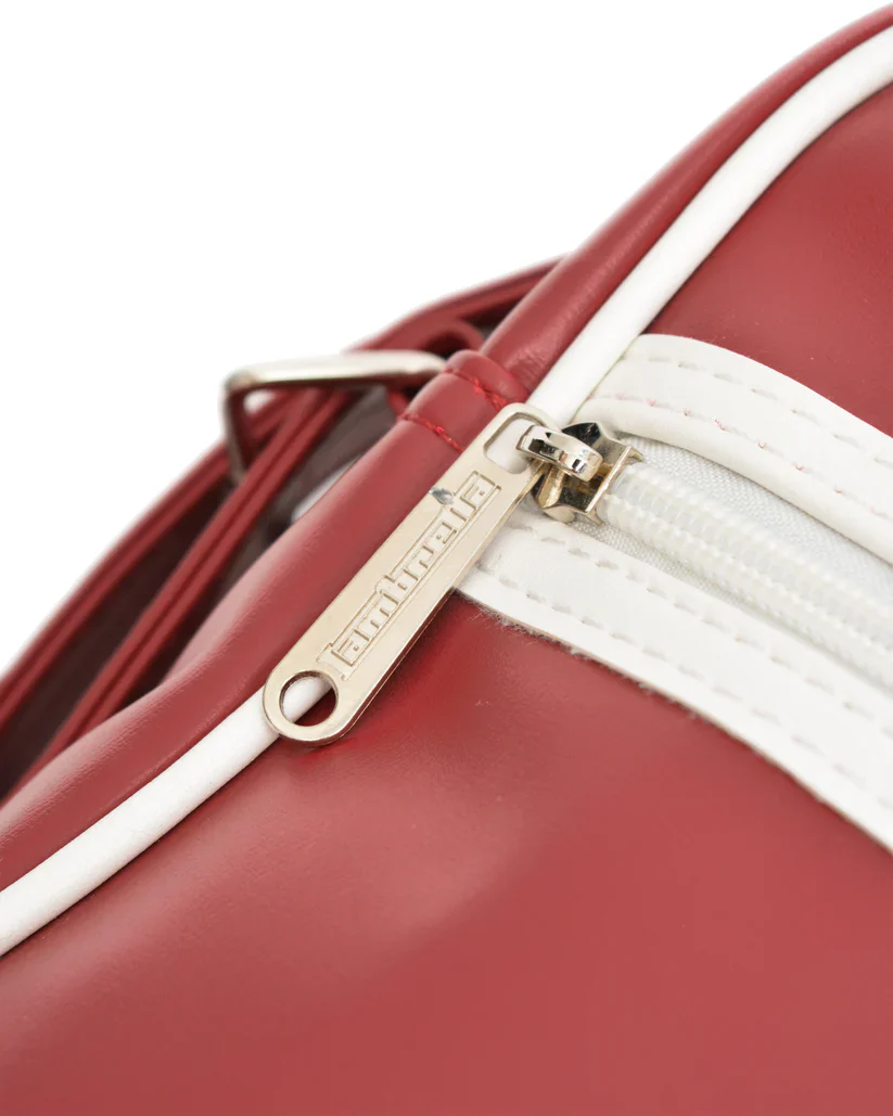 Lambretta Classic Retro Burgundy/White Messenger/Flight Bag - immagine 5