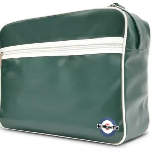 Lambretta Classic Retro Green/White Messenger/Flight Bag