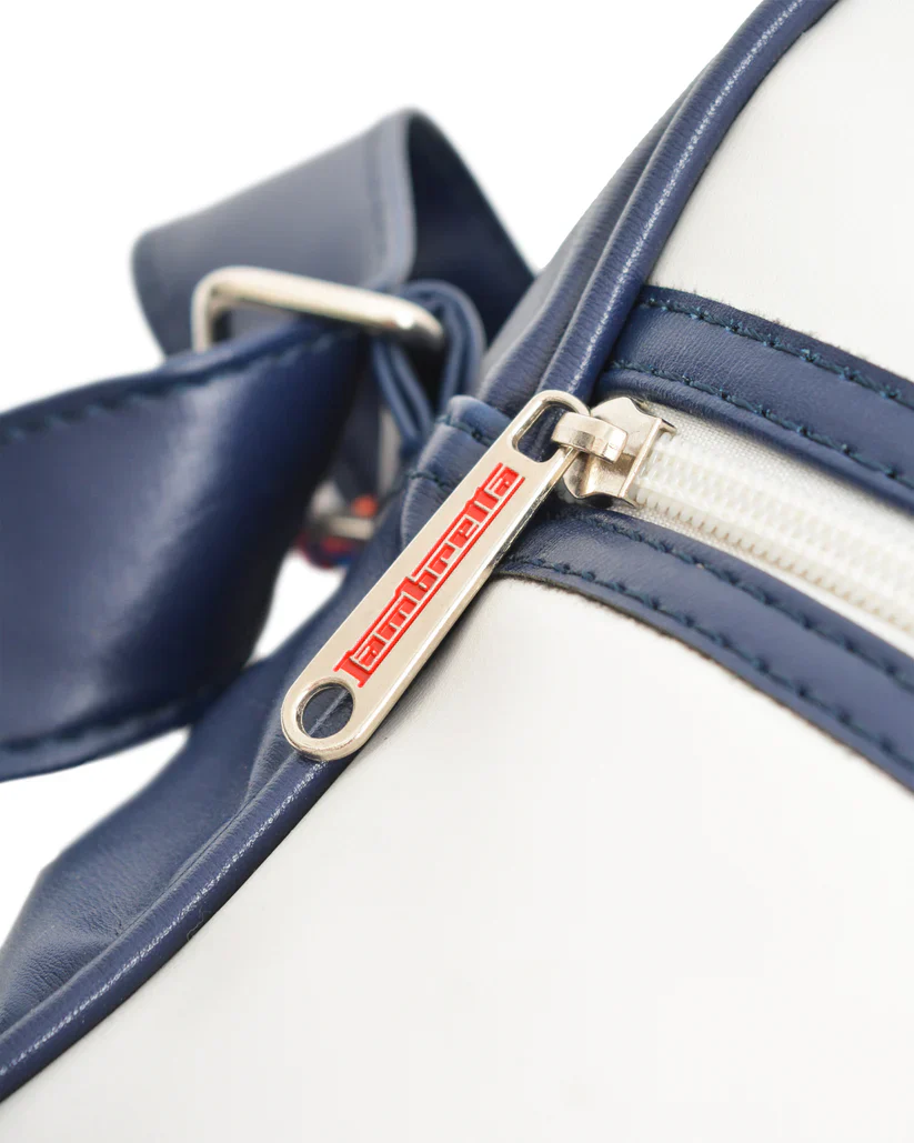 Lambretta Classic Retro Logo White/Navy Messenger/Flight Bag - immagine 5
