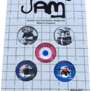 The Jam All Mod Cons Button Badge 5 Pack Set