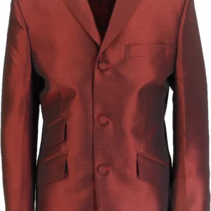Mazeys Mens Tonic Burgundy Suit Jacket