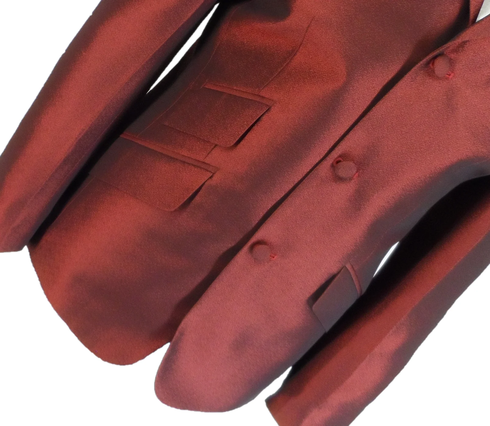 Mazeys Mens Tonic Burgundy Suit Jacket - immagine 6