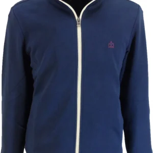 Merc Mens Navy Blue Truman Retro Track Tops