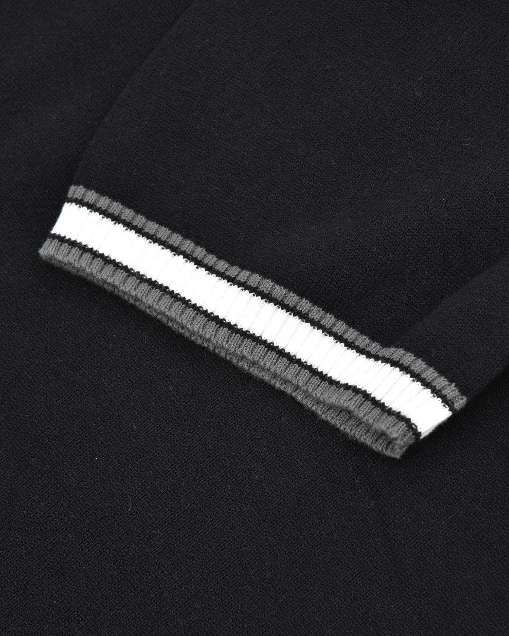 Lambretta Mens Black Valero Knitted Polo Shirt - immagine 4