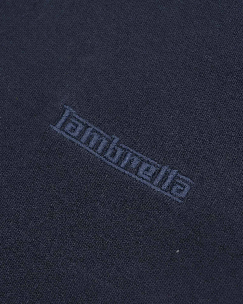 Lambretta Mens Navy Blue Valero Knitted Polo Shirt - immagine 5