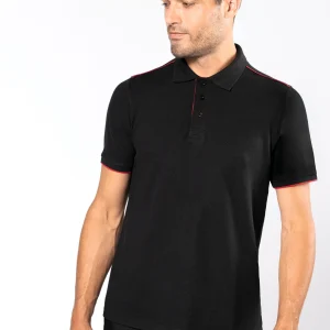 WK270 - Polo DayToDay a contrasto maniche corte