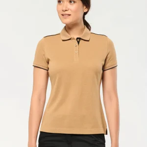 WK271 - Polo donna DayToDay a contrasto maniche corte
