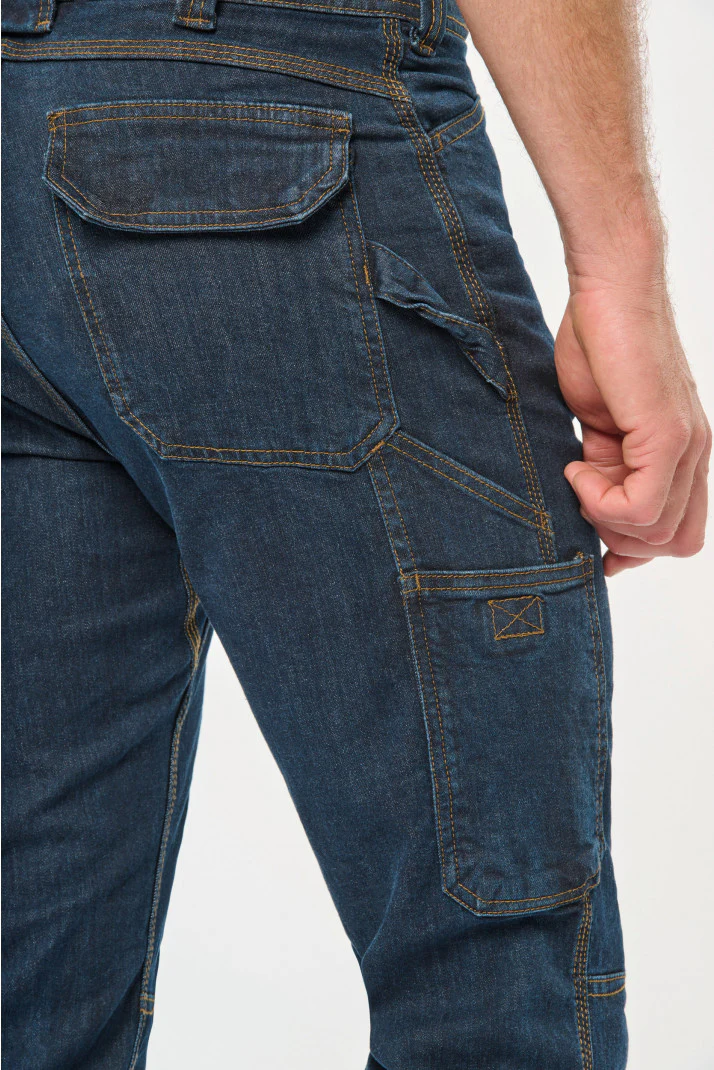 WK705 - Pantaloni Denim uomo multitasche - immagine 9