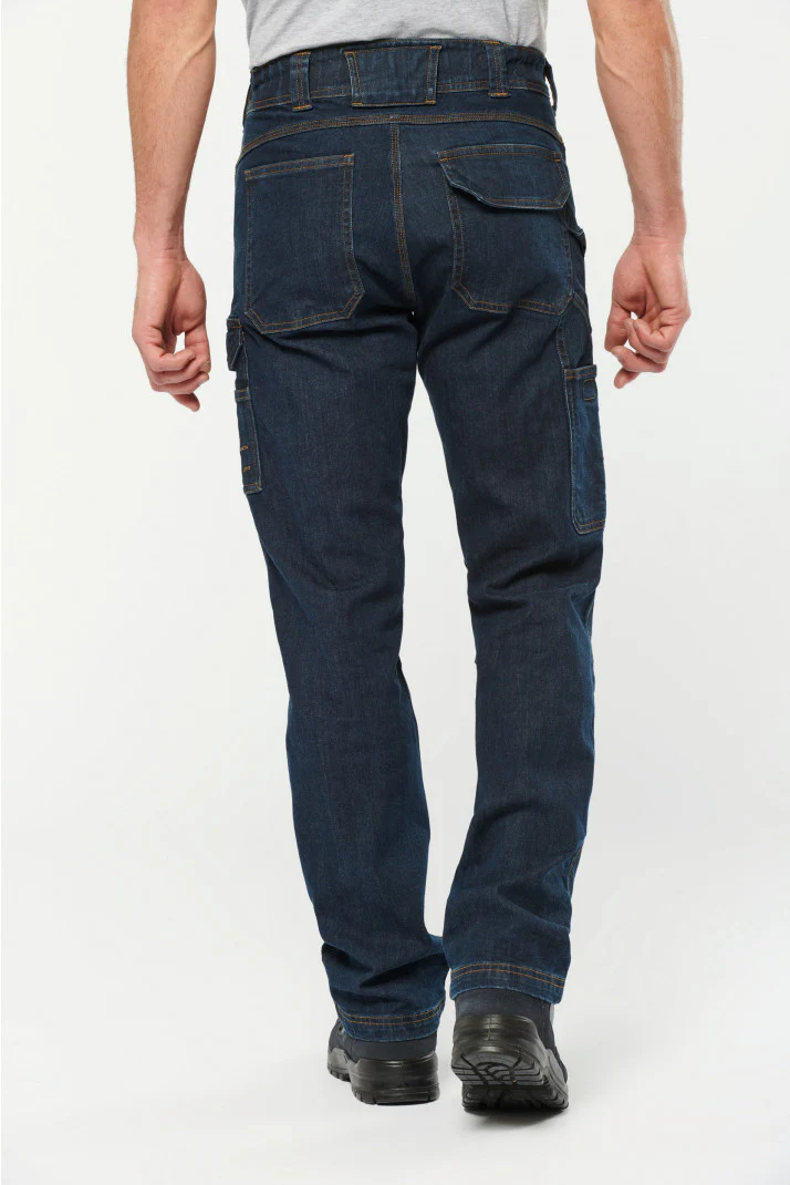 WK705 - Pantaloni Denim uomo multitasche - immagine 3