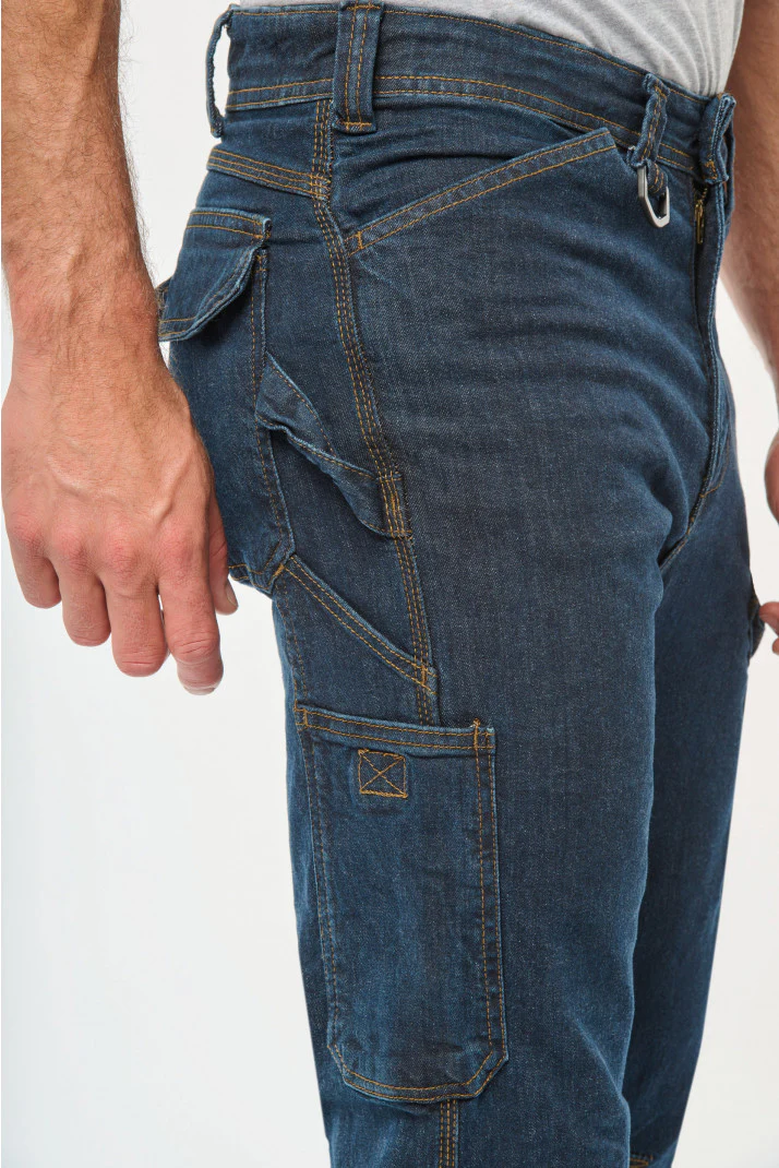 WK705 - Pantaloni Denim uomo multitasche - immagine 4