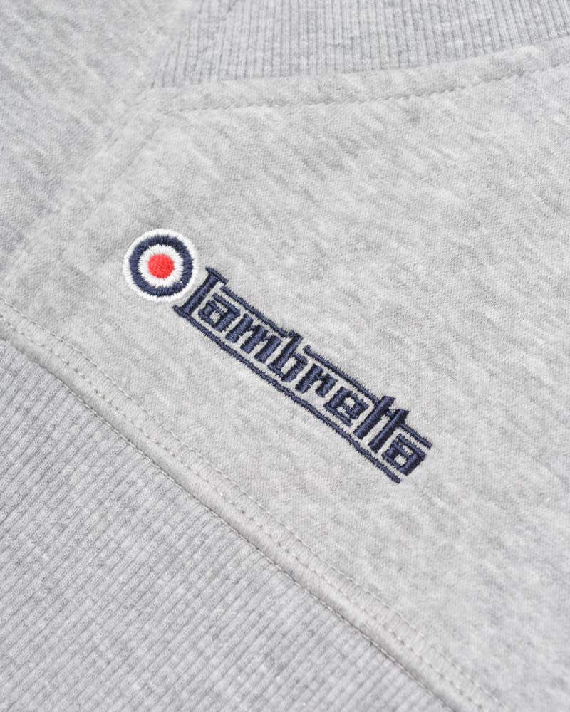Lambretta Mens Grey Marl Target Logo Hooded Top - immagine 5