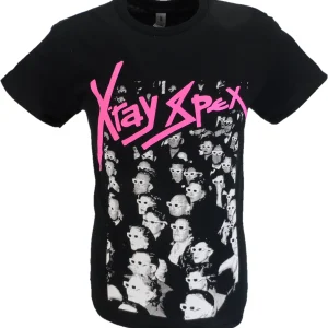 Mens Black Official X Ray Spex Crowd Shot T Shirt