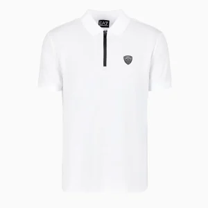 Polo Train Premium Zip Logo Scudo Uomo