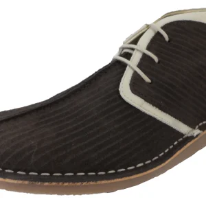 Ikon Original Brown Afterglow 70s Mod Style Real Suede Desert Boots