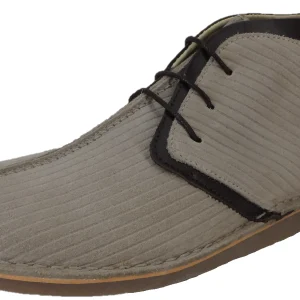 Ikon Original Beige/Stone Afterglow 70s Mod Style Real Suede Desert Boots