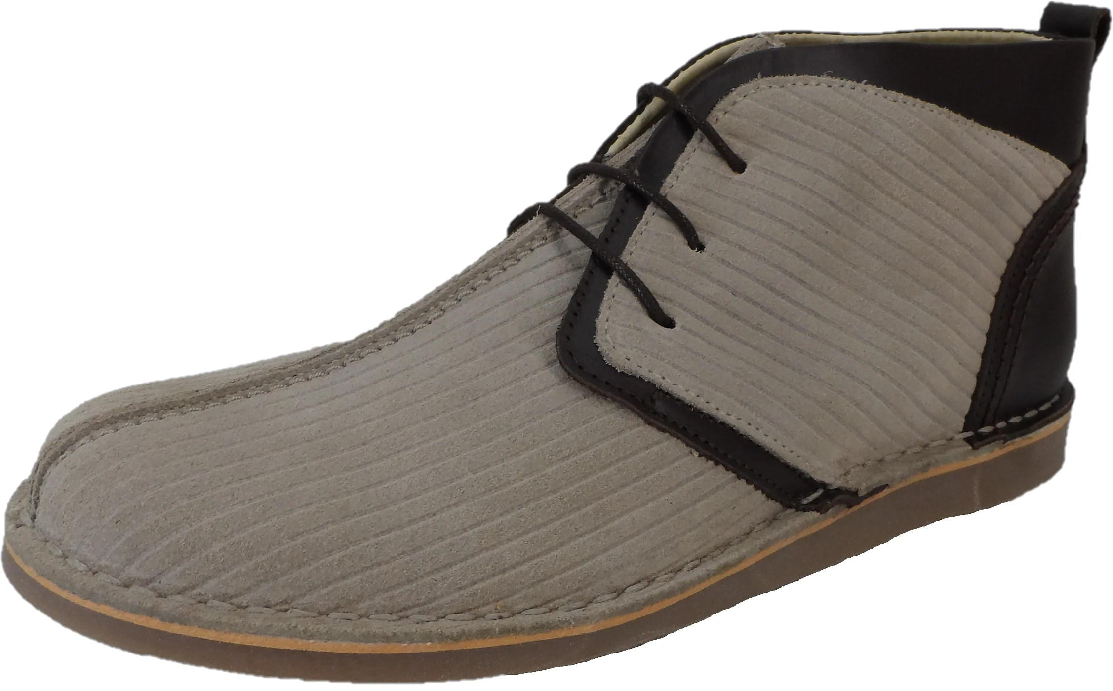 Ikon Original Beige/Stone Afterglow 70s Mod Style Real Suede Desert Boots