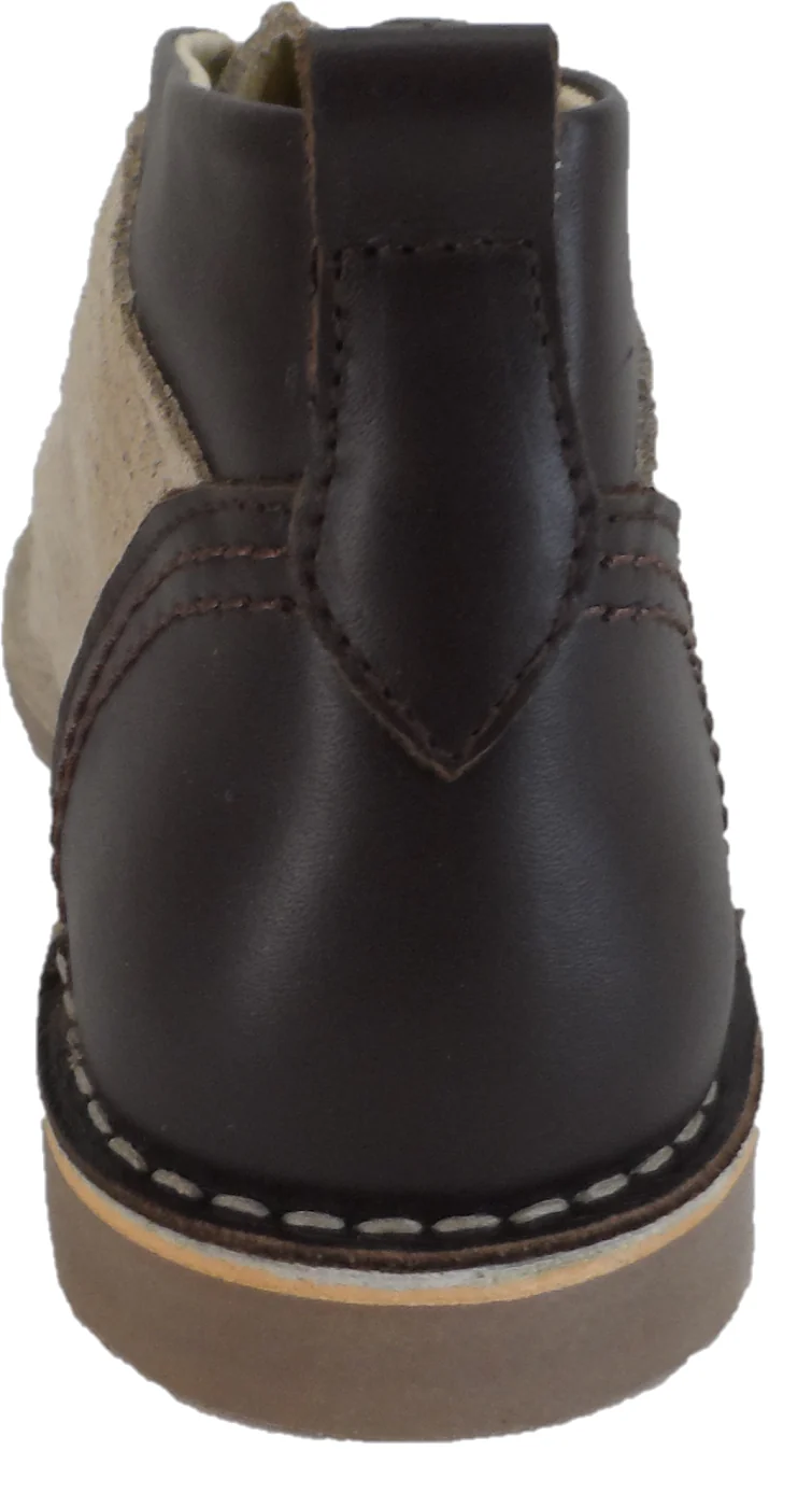 Ikon Original Beige/Stone Afterglow 70s Mod Style Real Suede Desert Boots - immagine 5