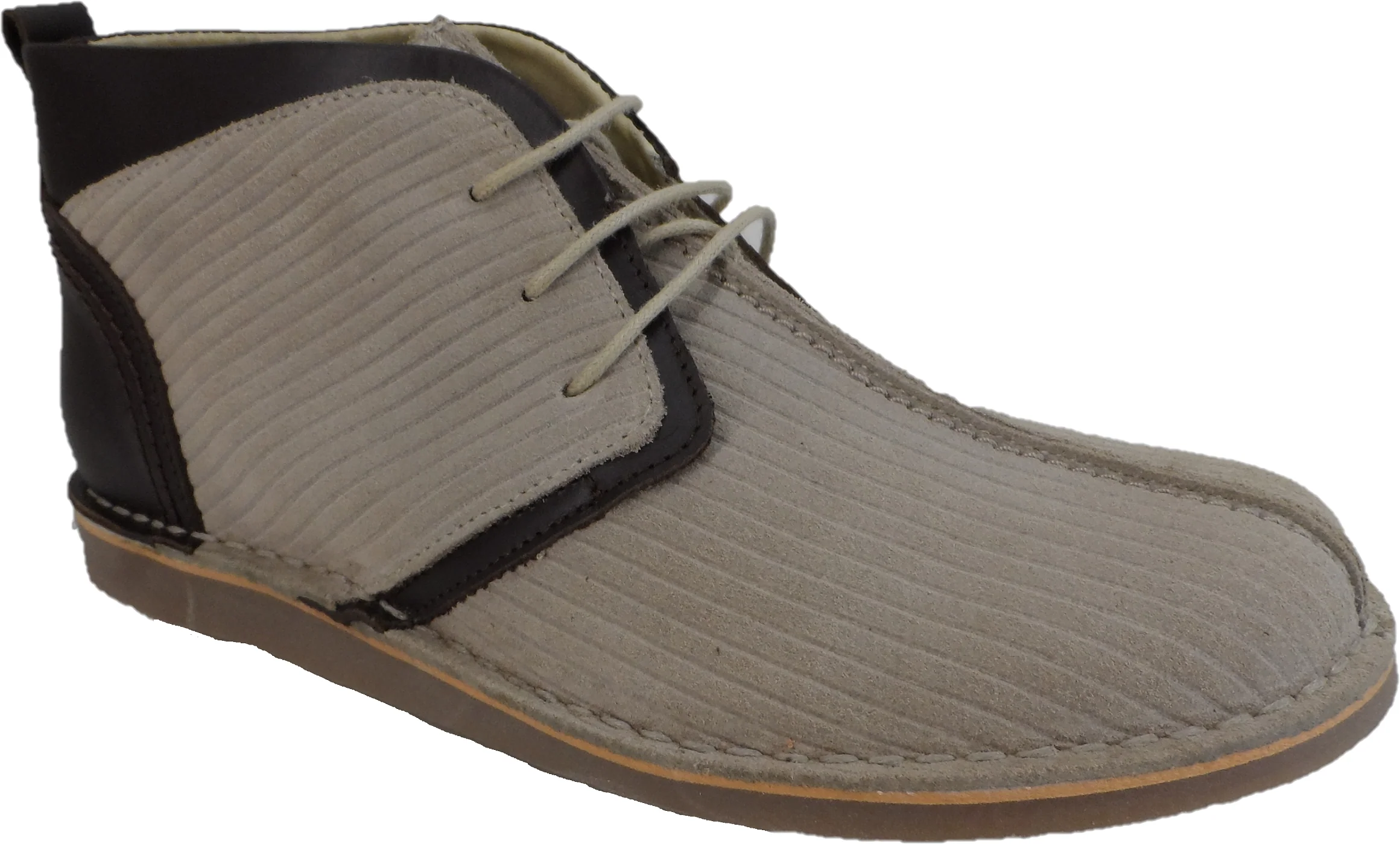 Ikon Original Beige/Stone Afterglow 70s Mod Style Real Suede Desert Boots - immagine 3