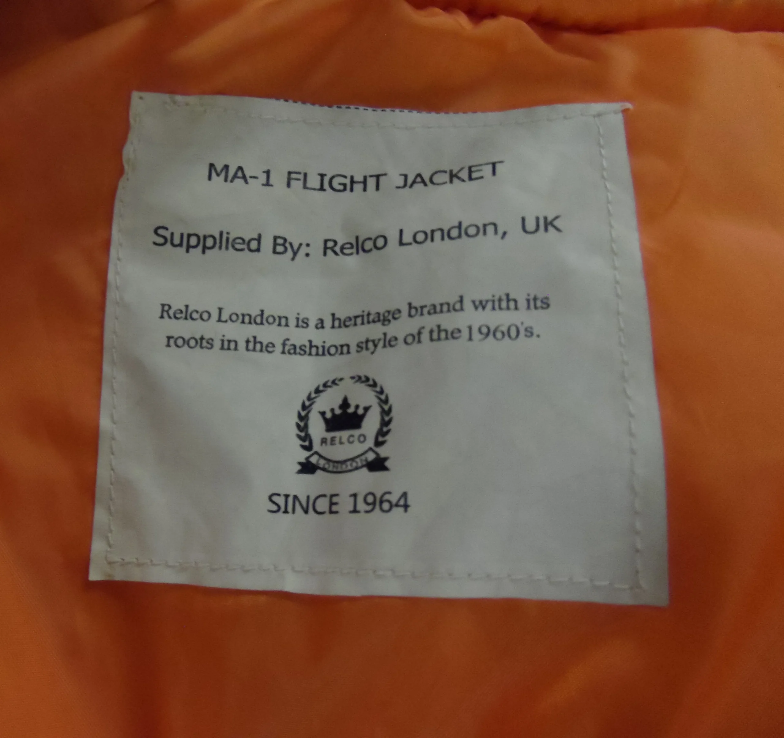 Relco MA-1 Olive Green Flight Pilot Bomber Jackets - immagine 5