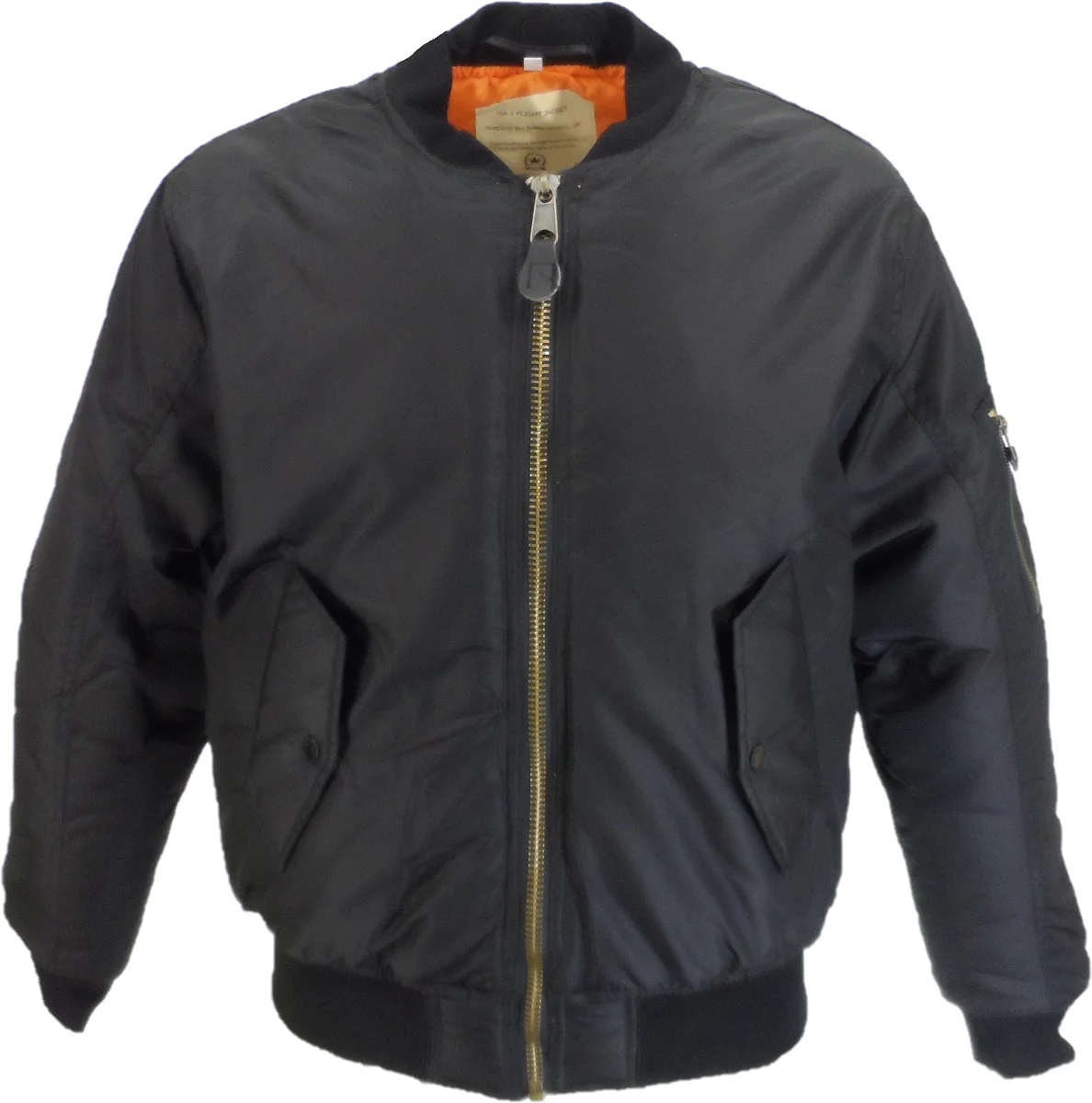 Relco MA-1 Black Flight Pilot Bomber Jackets - immagine 2