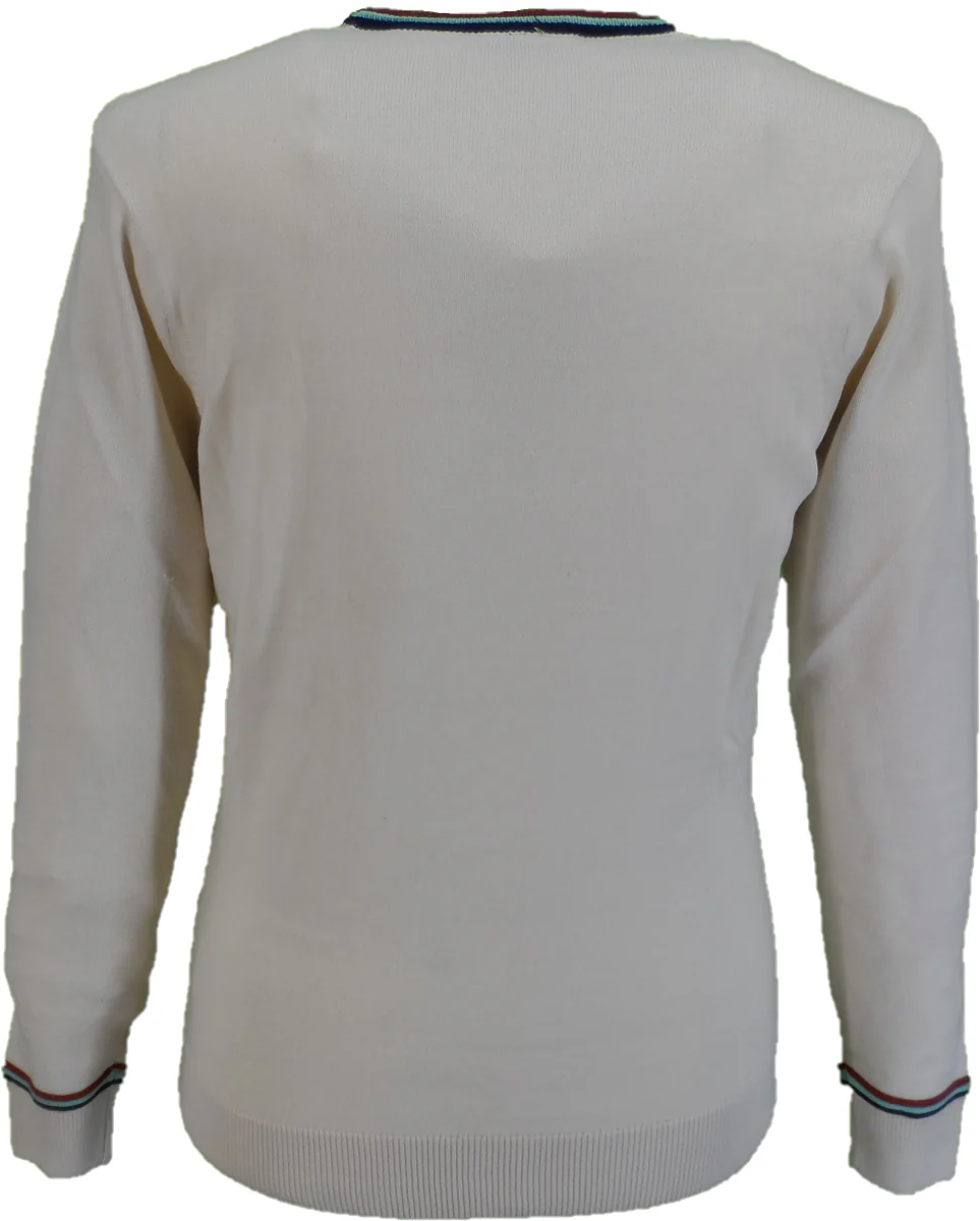 Gabicci Vintage Mens Cream Marlon Jumper - immagine 3
