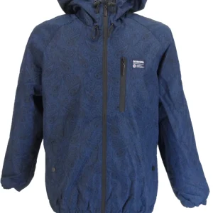 Lambretta Navy Blue Paisley Hooded Jacket