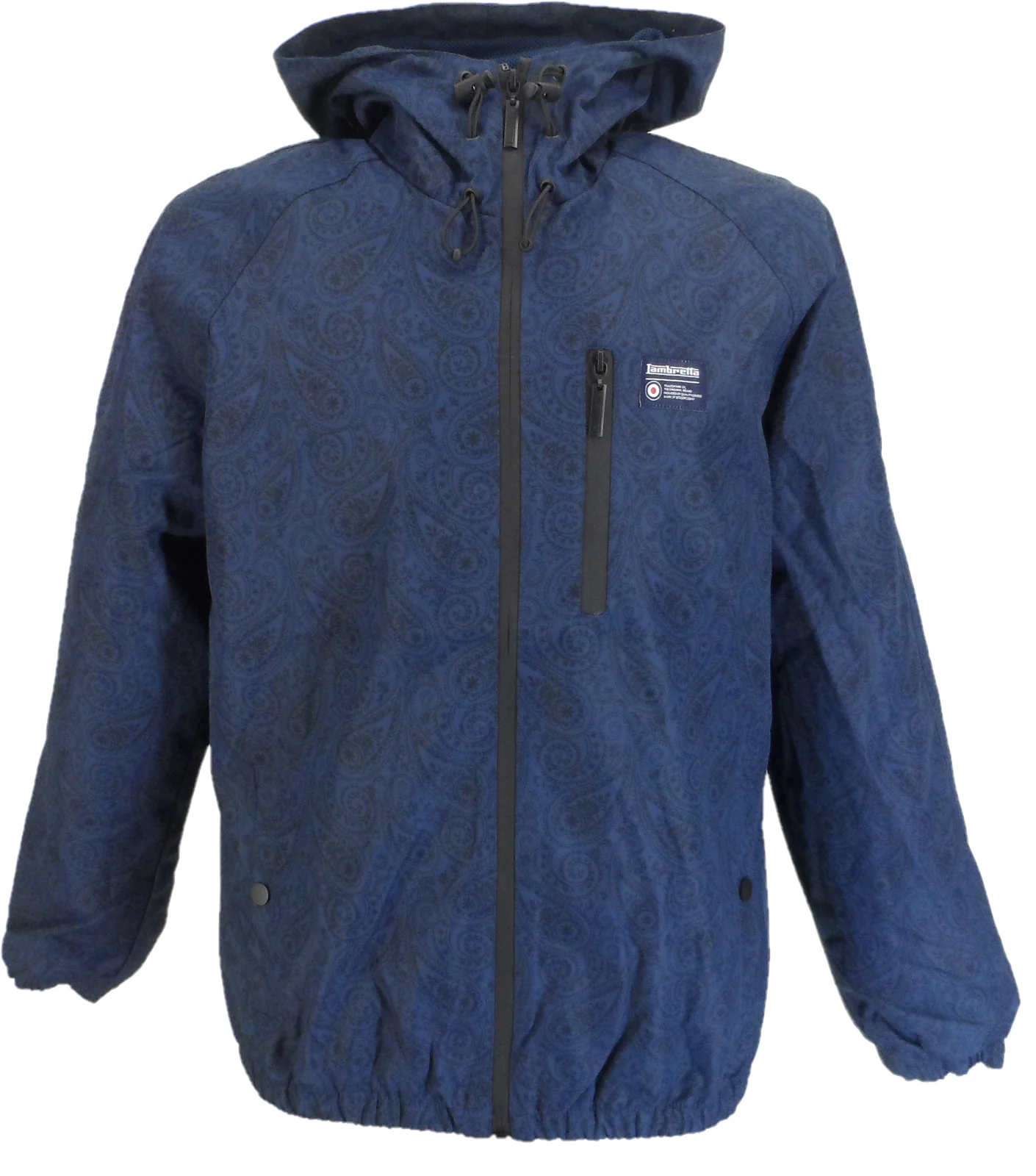 Lambretta Navy Blue Paisley Hooded Jacket - immagine 2