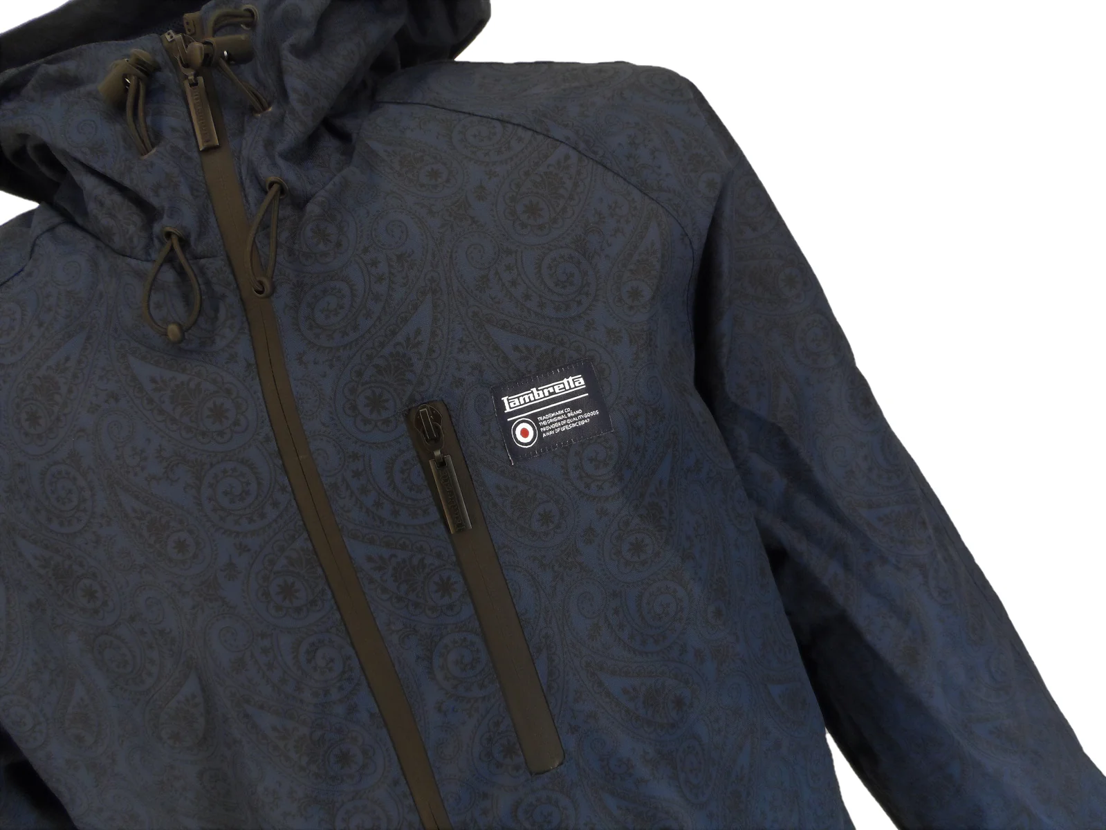 Lambretta Navy Blue Paisley Hooded Jacket - immagine 5