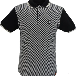 Trojan Records Black/White Retro Polo Chequerboard Shirts