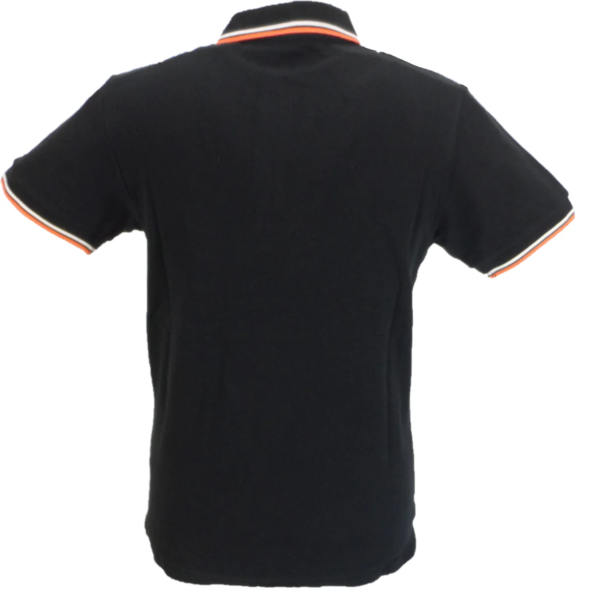 Trojan Records Mens Black Twin Tipped Polo Shirt - immagine 3
