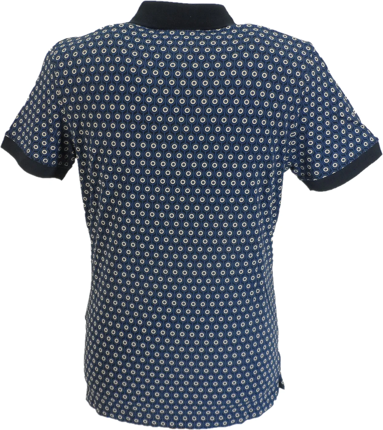 Lambretta Mens Navy All Over Target Polo Shirts - immagine 3