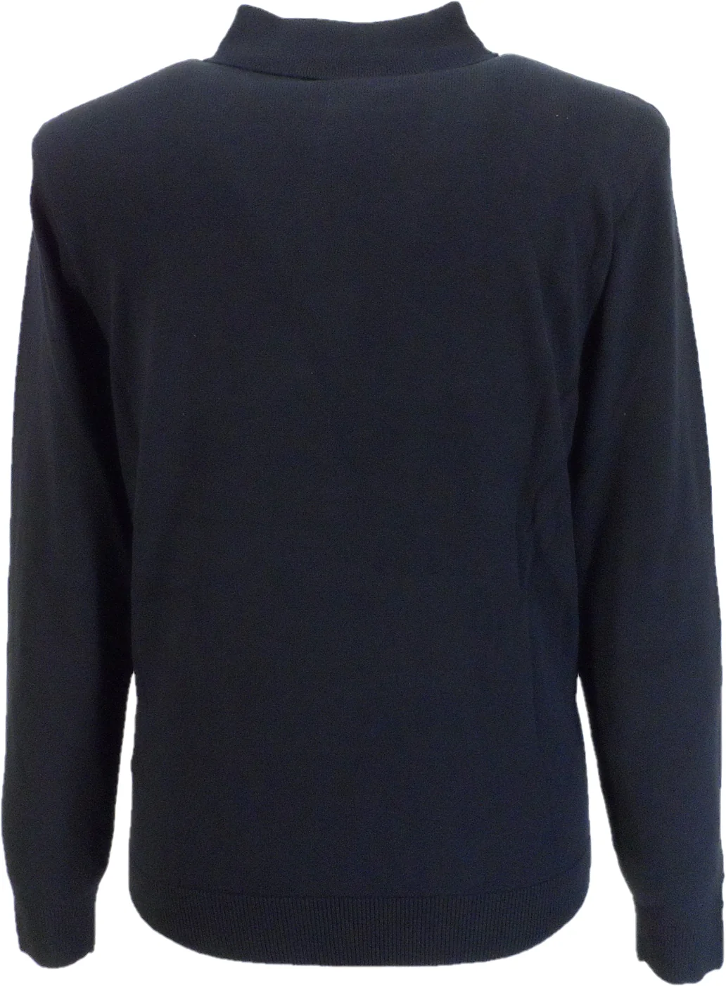 Gabicci Mens Navy Blue Searle Multi Stripe Knitted Polo - immagine 3