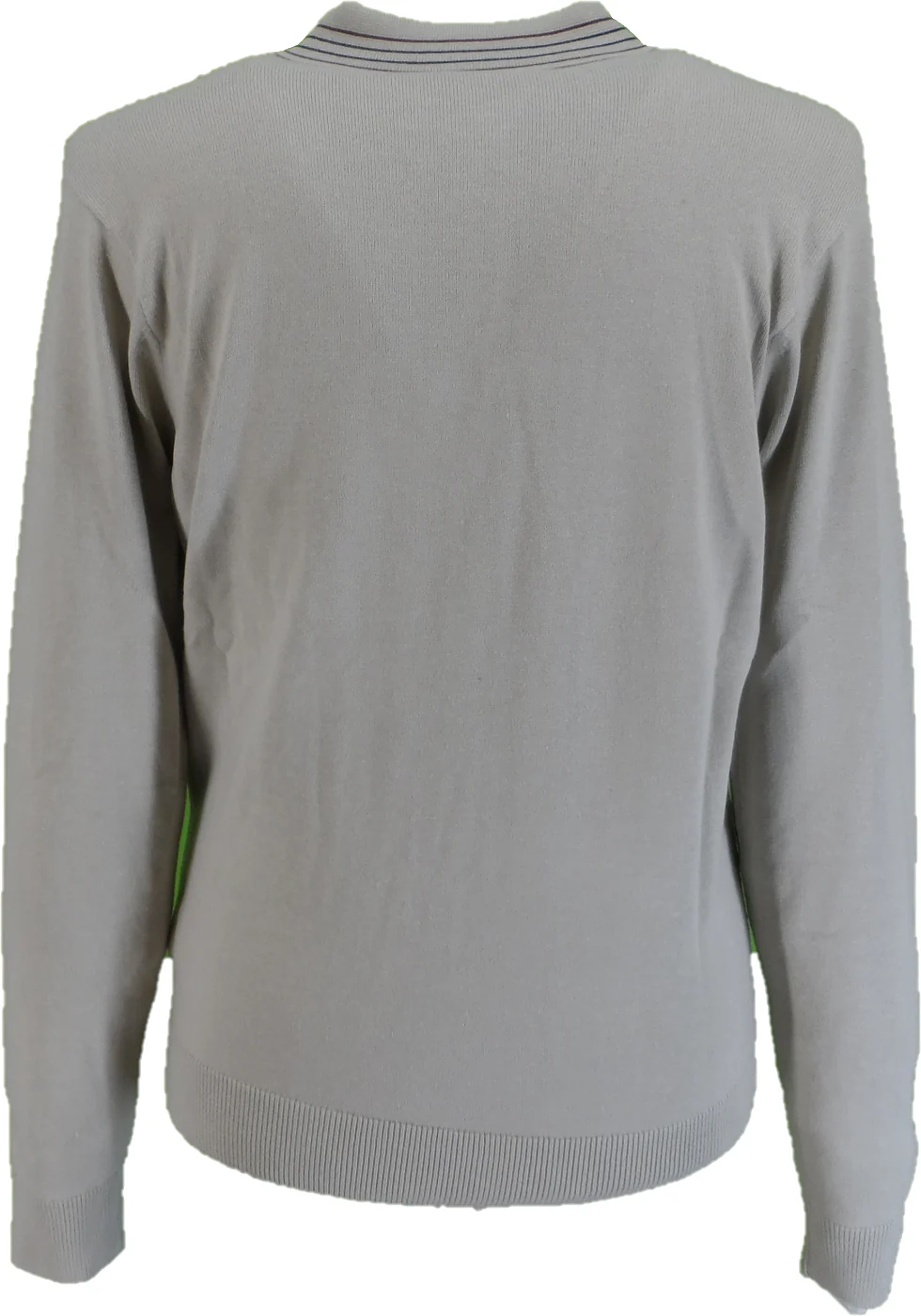 Gabicci Mens Linen Beige Textured Milton Retro Knitted Polo - immagine 3