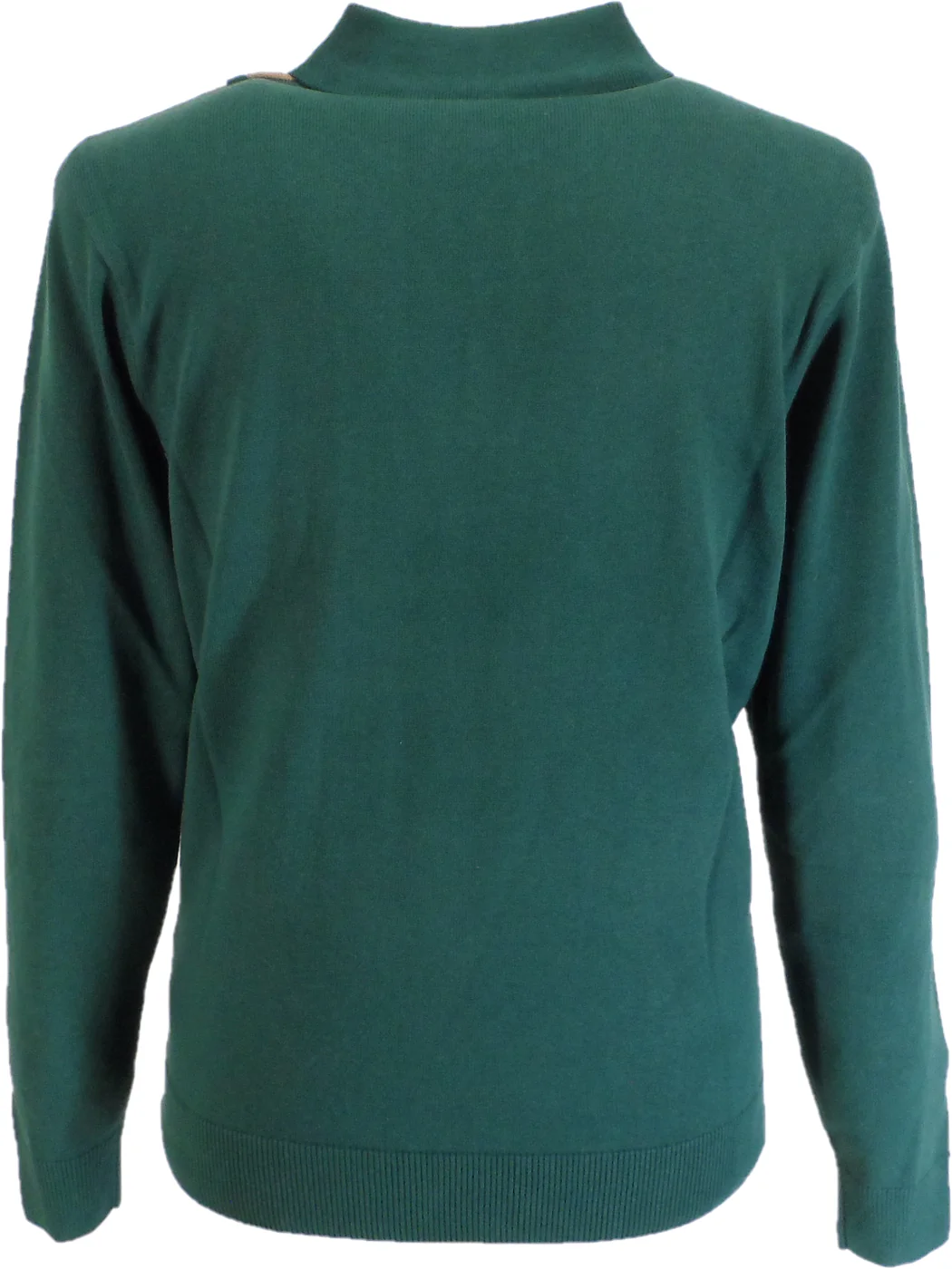 Gabicci Mens Ivy Green Searle Multi Stripe Knitted Polo - immagine 3