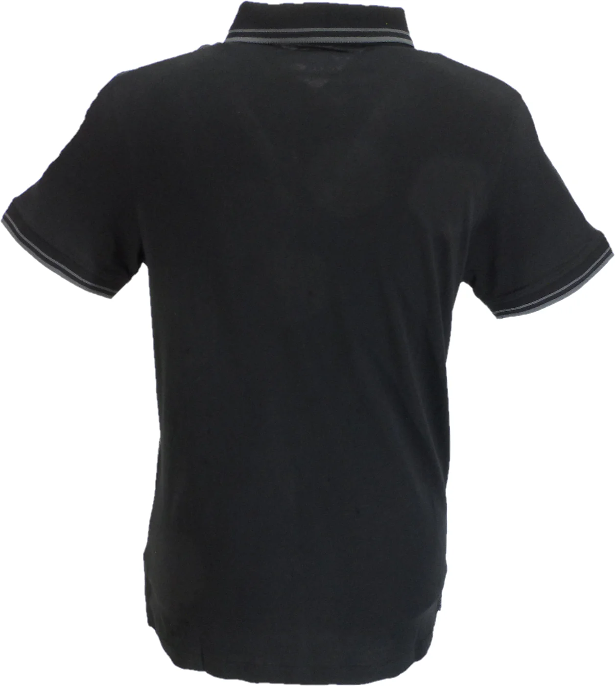 Lambretta Mens Black/Iron Houndstooth Polo Shirts - immagine 3