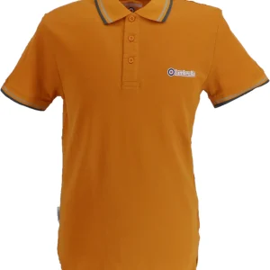 Lambretta Desert Sun Retro Target Logo 100% Cotton Polo Shirts